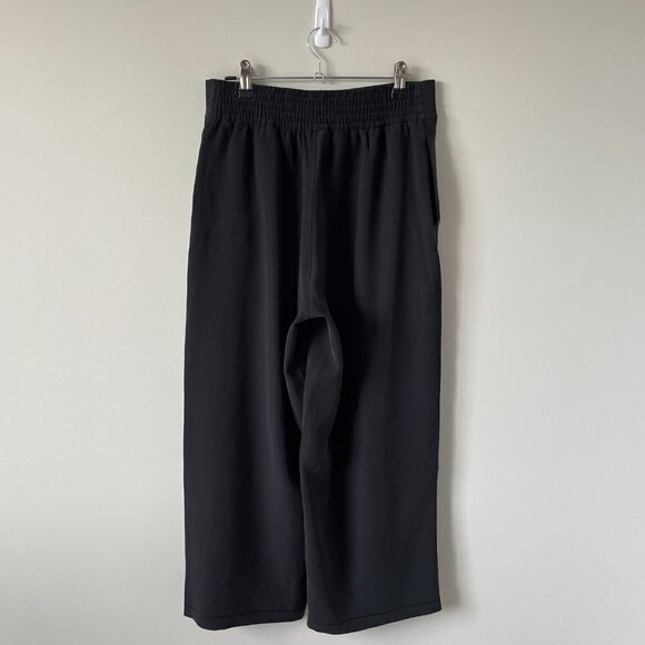 Lululemon With The Flow Pant Wide Leg High Rise Wrap-Front Casual Black 6 - Picture 3 of 9